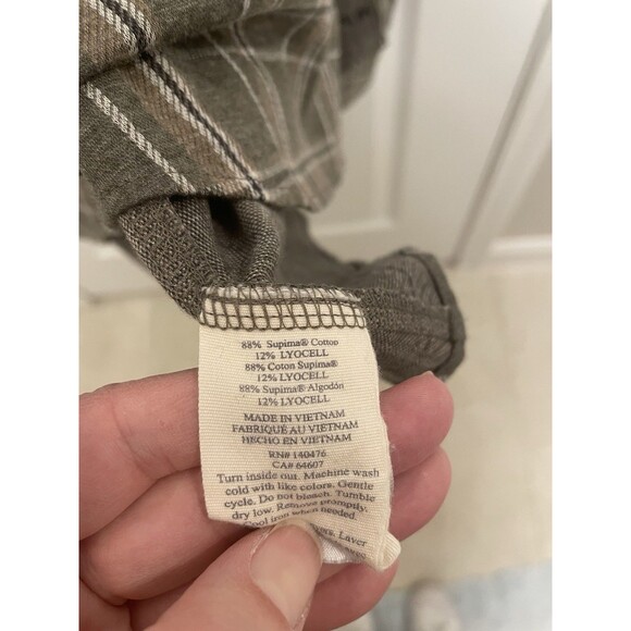 Faherty Coastline Knit Shirt Men XXL Pleasant Hill Plaid Button Up - Picture 5 of 8